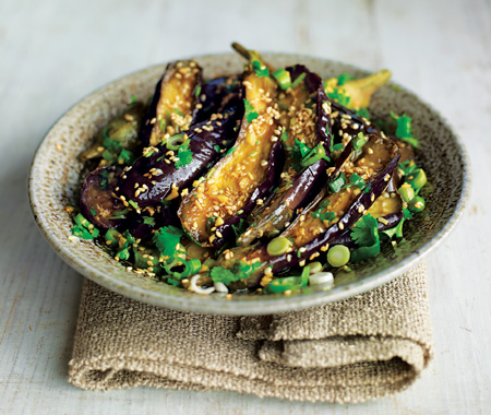 House & Home - Steamed Eggplant With Sesame Dressing Recipe