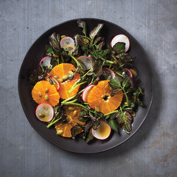 Watercress, Orange And Radish Salad