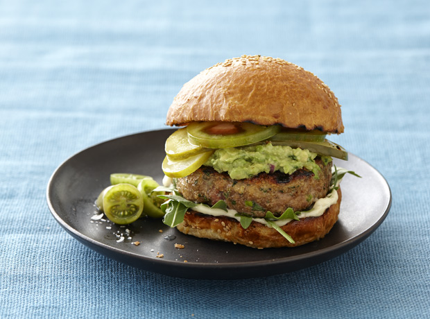 Chicken Burger With Guacamole