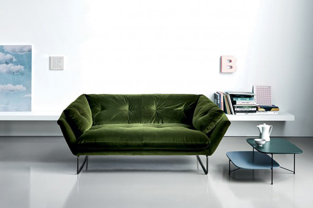 velvet sofa