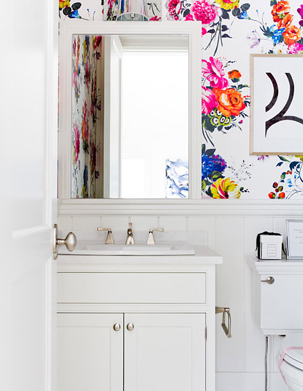 House & Home - 10 Best Wallpapered Powder Rooms From Pinterest