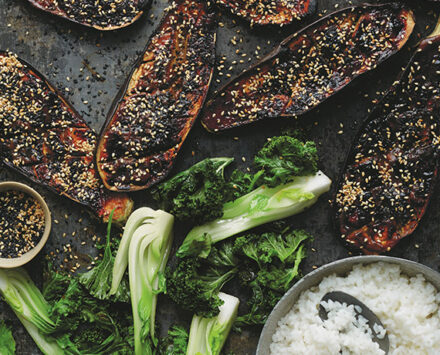 miso aubergines