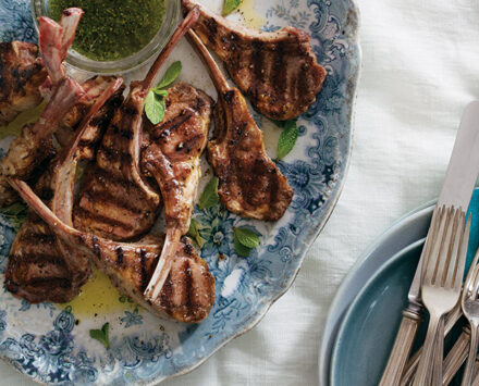 Spring Lamb Chops with Fresh Mint Sauce