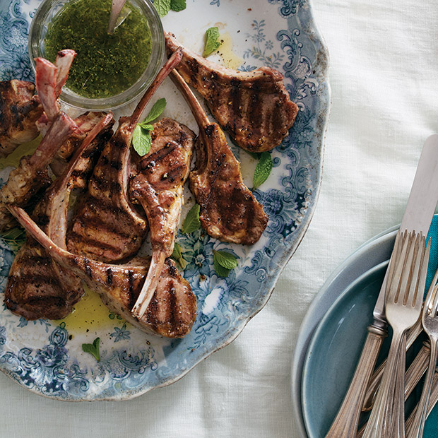Spring Lamb Chops with Fresh Mint Sauce