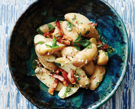 Fingerling Potato Salad With Bacon & Grainy Mustard