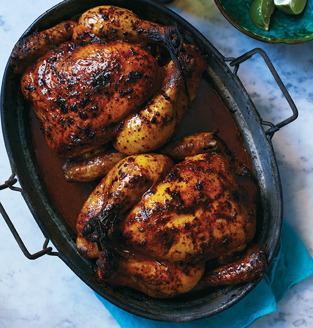 Roast Chicken with Achiote and Lime