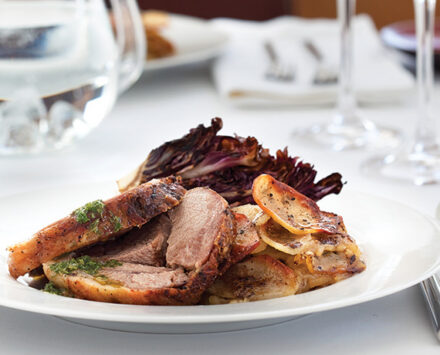 West’s Braised Lamb with Boulangère Potatoes and Radicchio