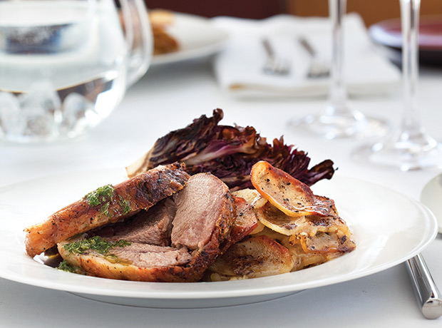 West’s Braised Lamb with Boulangère Potatoes and Radicchio