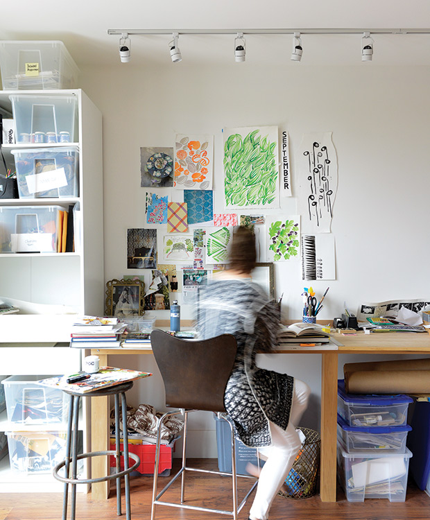 home office and art studio