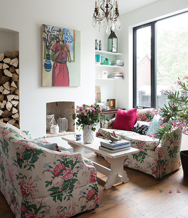 Floral Living Room