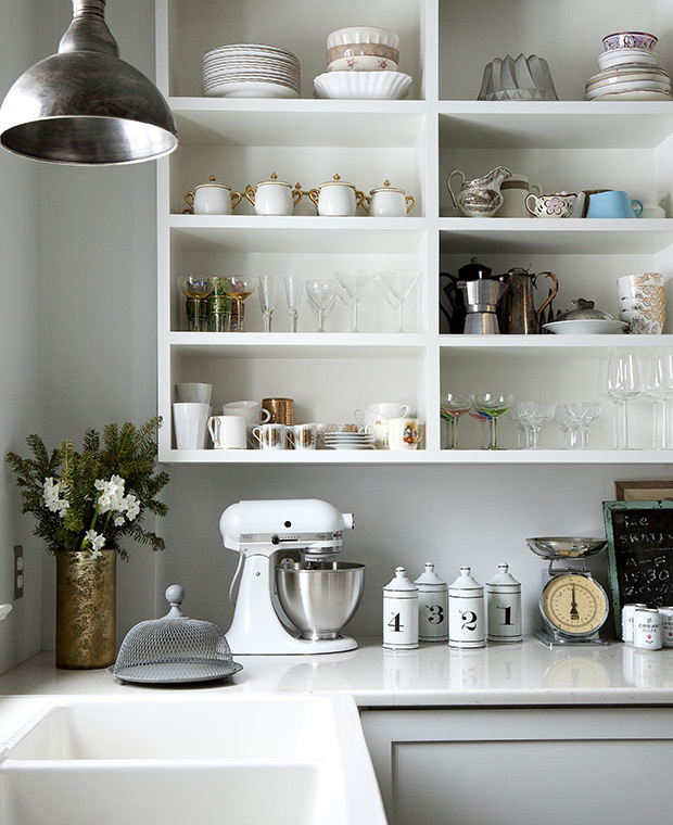 Open Shelves, Open Kitchen Shelves For Dishes