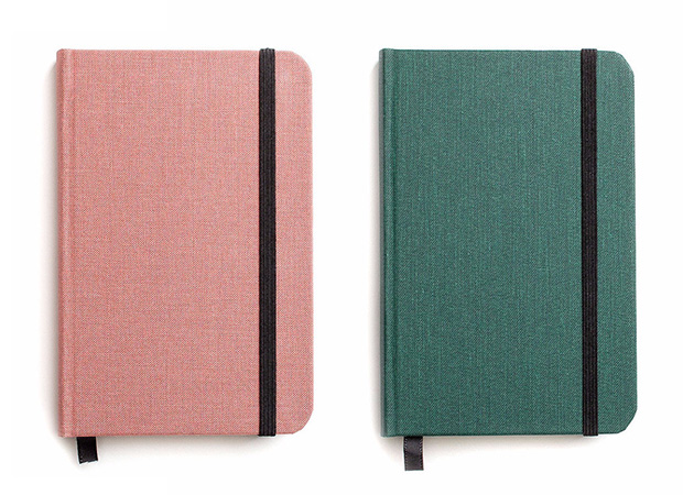 pink and green journals