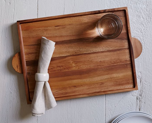 wood placemat tray