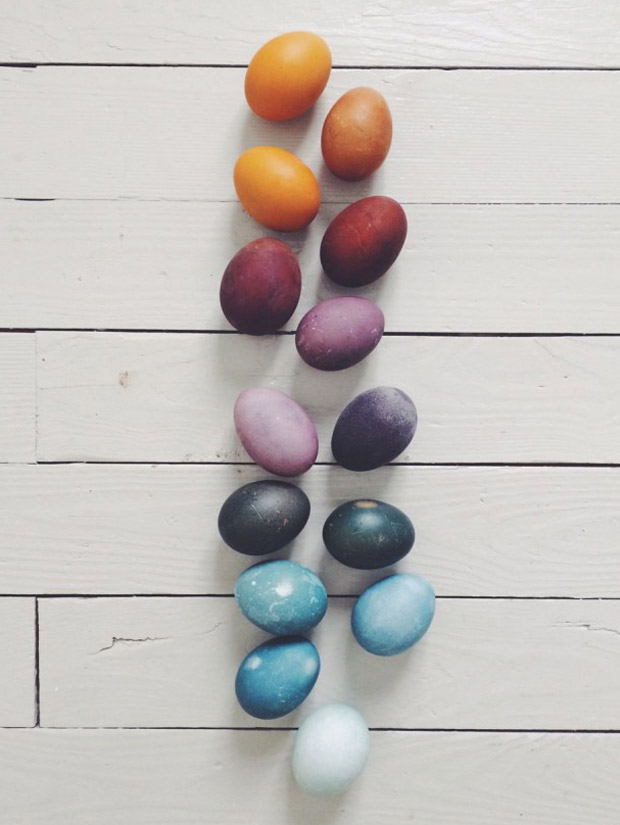diy naturally dyed easter eggs