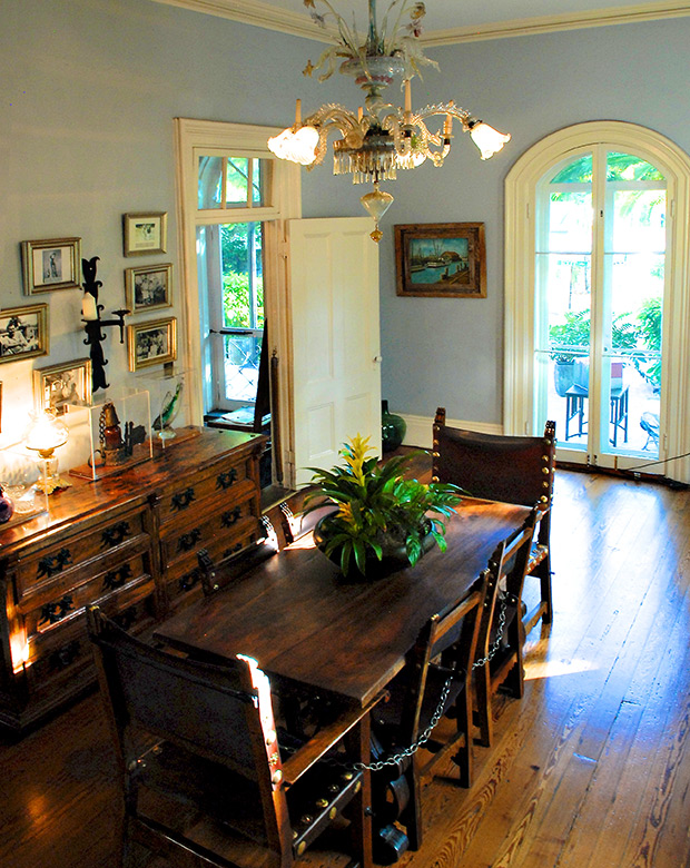 Ernest Hemingway Key West Home Dining Room