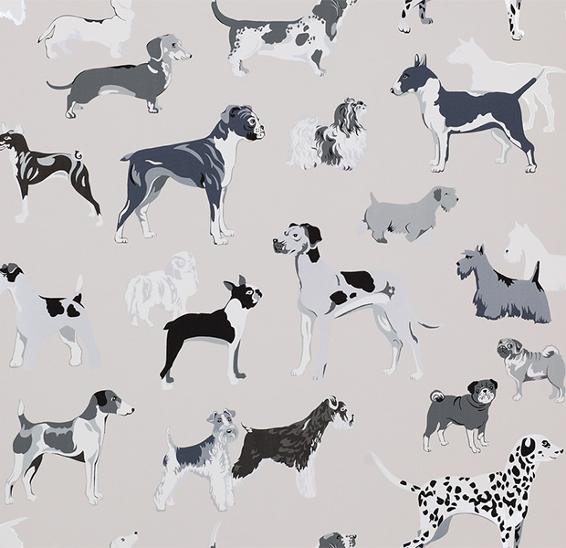 House & Home - 9 Whimsical Wallpaper Ideas For Dog Lovers