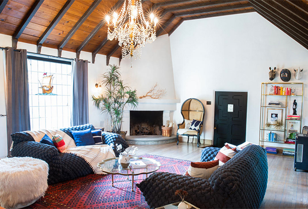 Dianna Agron's Hollywood Hills Home Great Room