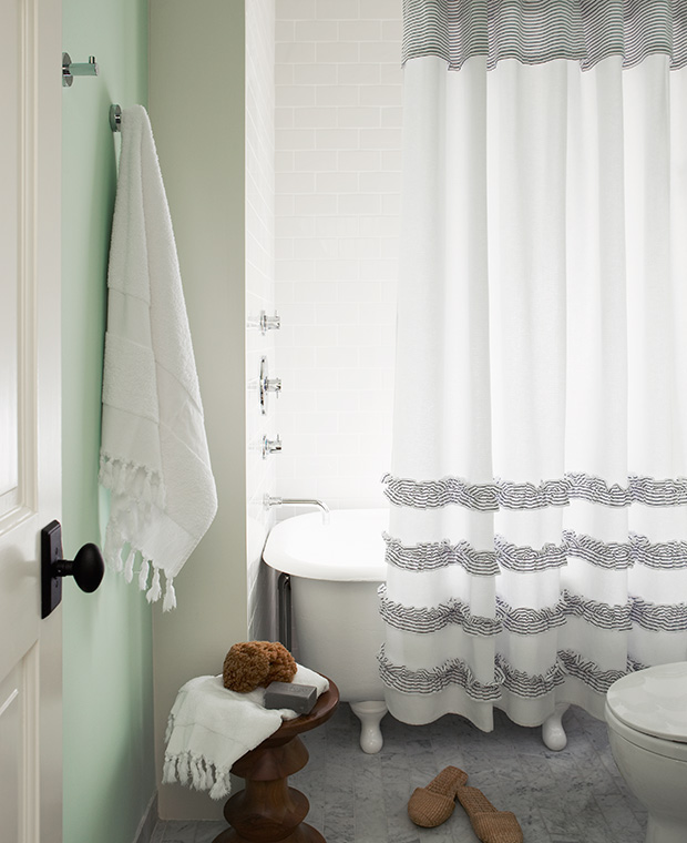Diy Fringe Shower Curtain House Home, What Is The Longest Length Of A Shower Curtain