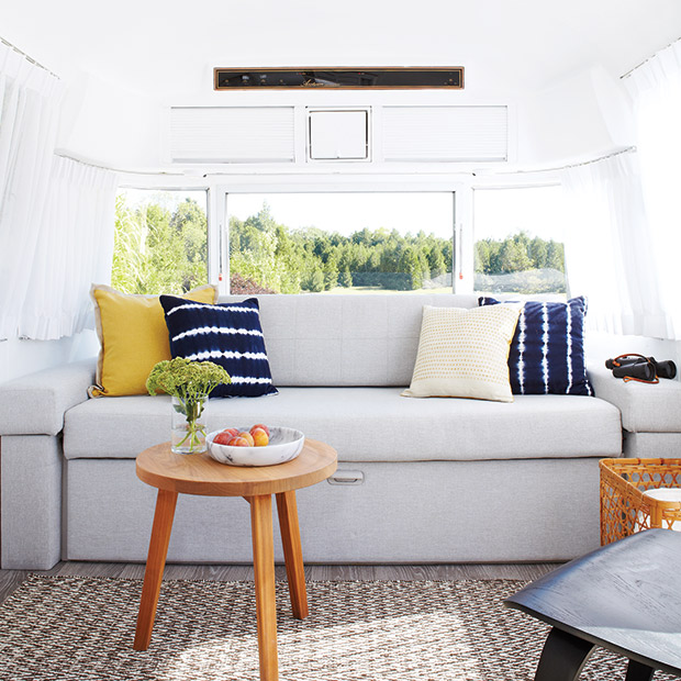 Airstream Makeover Living Space
