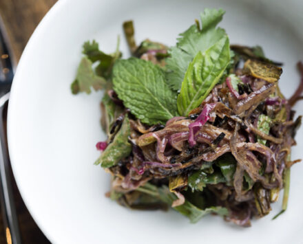 Grilled Onion Salad dirt Candy NYC