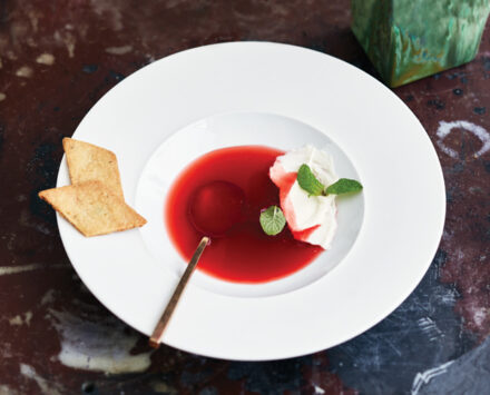 Strawberry chilled soup
