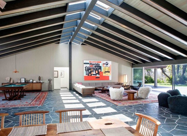 Adam Levine Behati Prinsloo Mansion living room