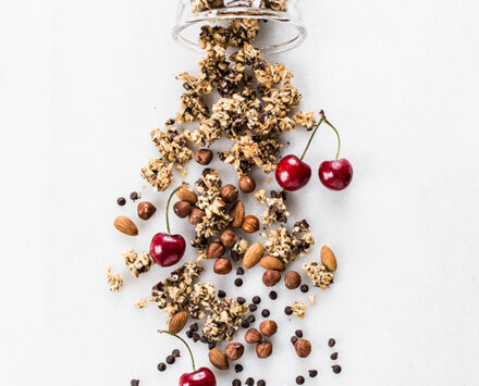 Roasted Hazelnut-Almond Granola Clusters