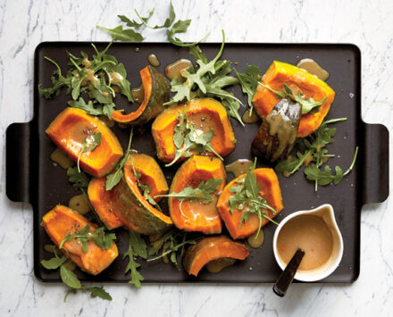 Roasted Squash with Maple-Chili Tahini