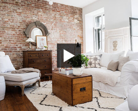 decorate a small space with white