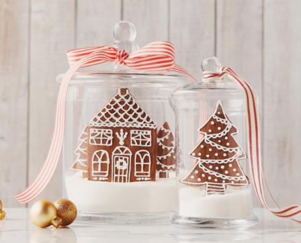 holiday gingerbread house cookies