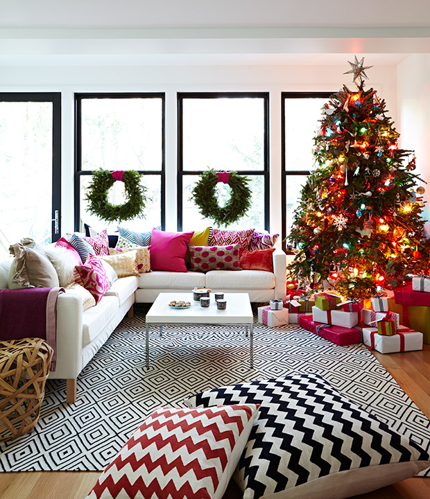 colorful christmas decorating ideas