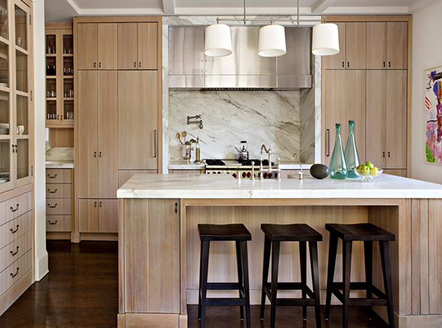 Hot Look 40 Light Wood Kitchens We, Diy White Washed Oak Cabinets