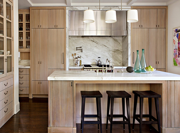 light oak modern kitchen