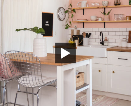 tiny apartment kitchen