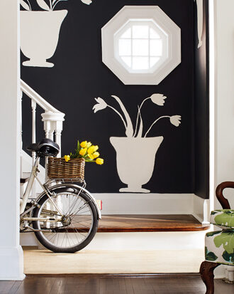 diy spring mural template
