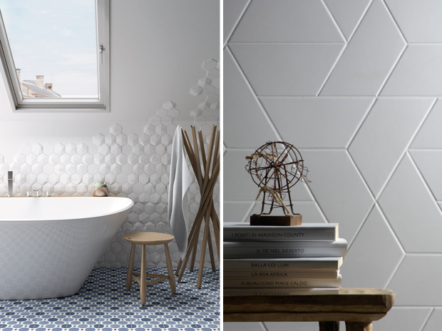 Geometric White Tiles From Ciot