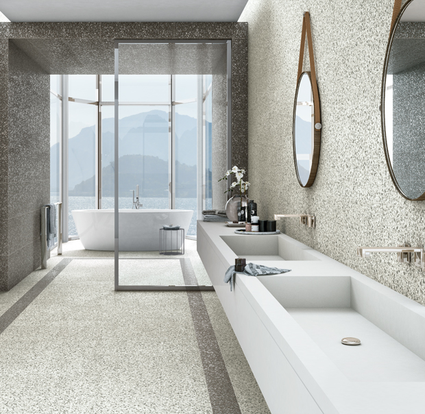 Bathroom With Terrazzo Tiles From Ciot
