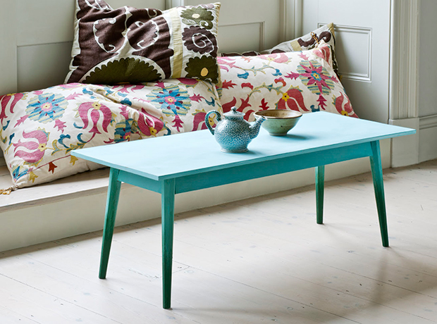 Diy Ombré Coffee Table House Home, Paint A Coffee Table White