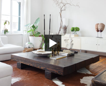 all-white loft