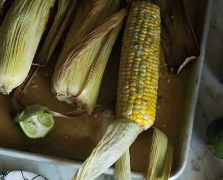Corn Cob with Lime and Jacobsen Salt