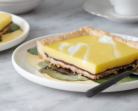 Lemon & Dark Chocolate Tart