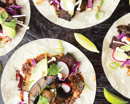 Spicy Mushroom Tacos with Crispy Tempeh