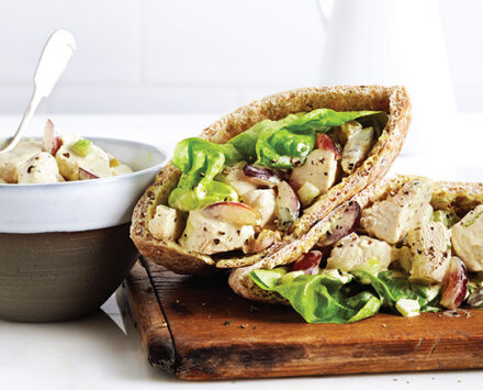 Curried Chicken and Grape Pockets