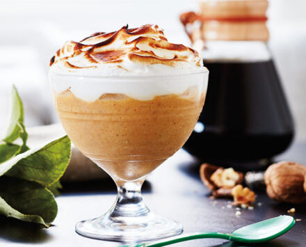 Pumpkin Pudding with Toasted Meringue
