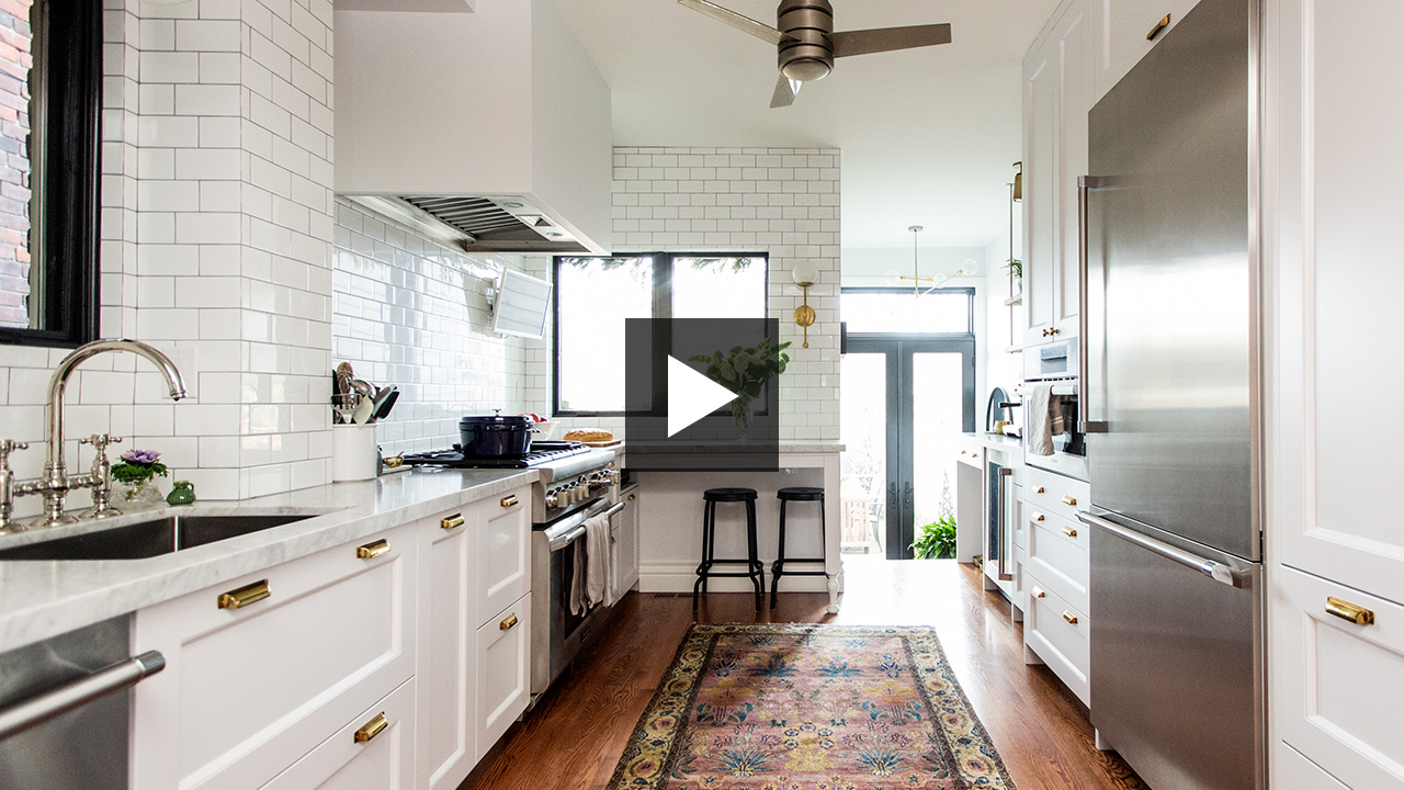Galley Kitchen Makeover From Cramped To Classic House And Home