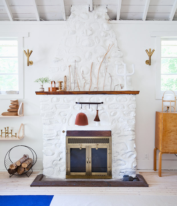 House & Home Fireplace Mantel Styling