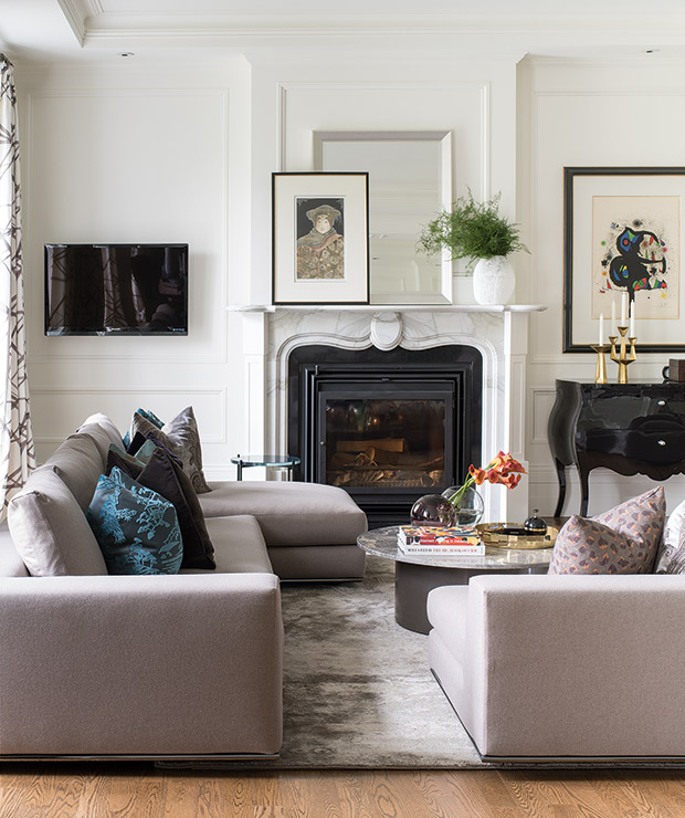 House & Home Fireplace Mantel Styling