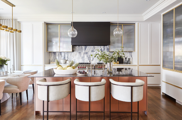 Contemporary Meets Glam In This Family-Friendly Kitchen - House & Home
