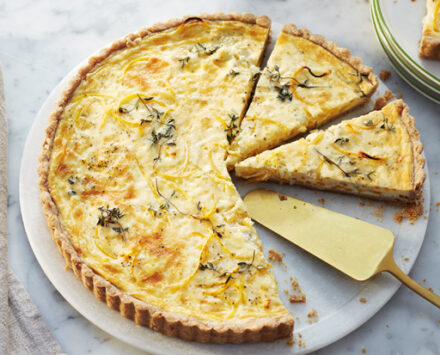 Butternut Squash and Gruyère Tart with Rye and Walnut Crust