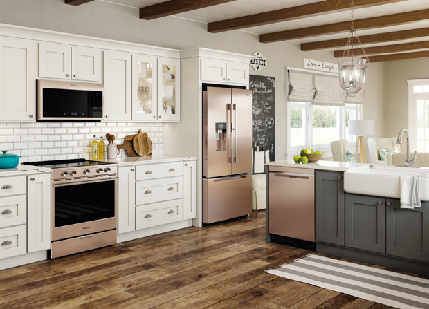 10 Clic Farmhouse Kitchen Design Whirlpool Sunset Bronze Liances J Whirlpool Sunset Bronze Liances Modern Country Kitchen Design